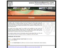 Tablet Screenshot of fulwoodtennis.com